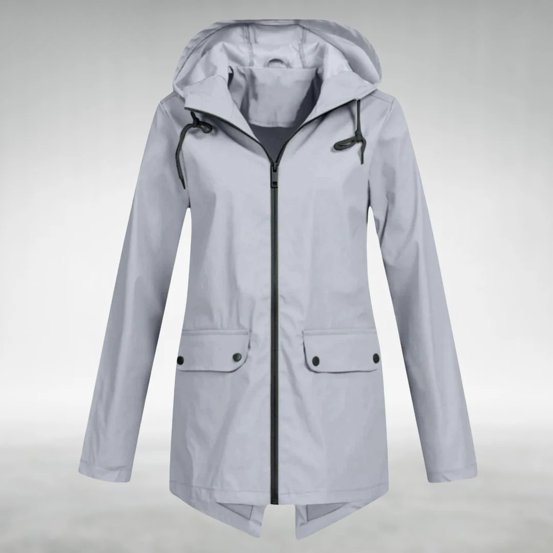 Jasnoszary | Stylowa Wodoodporna Parka