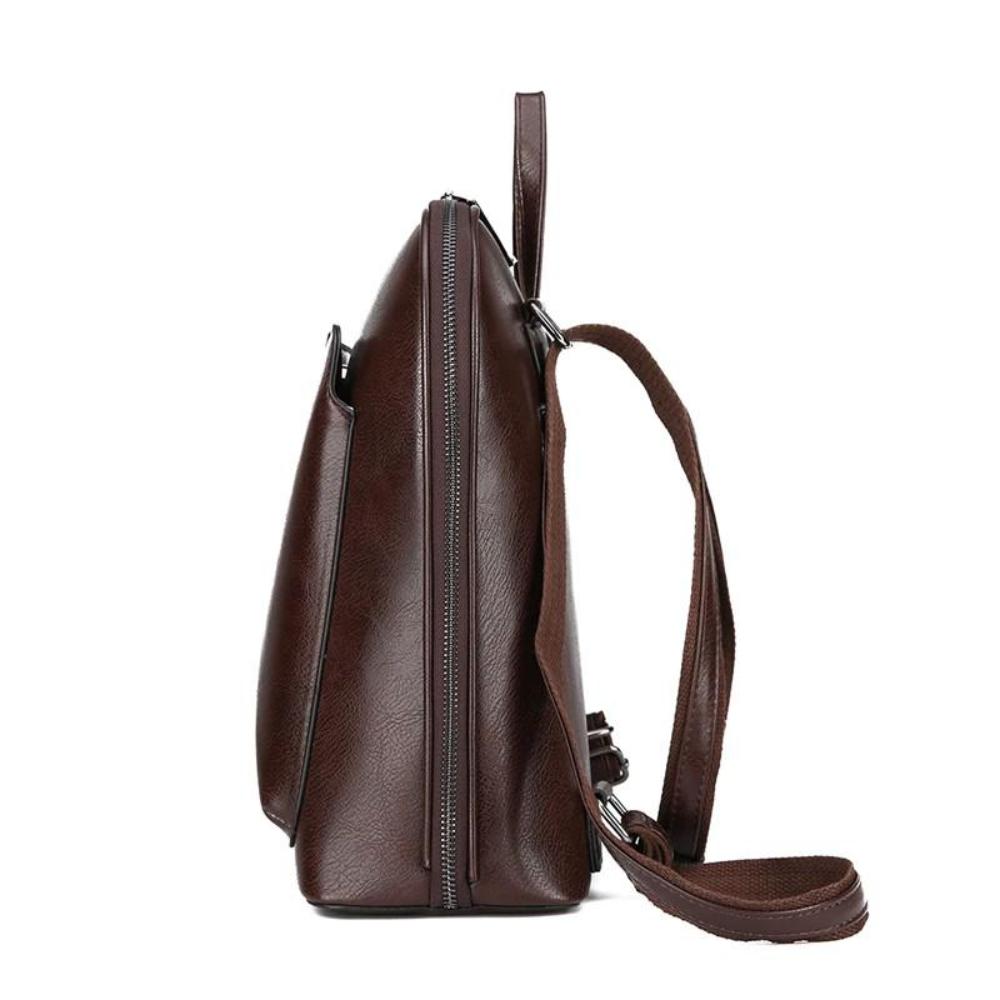 Klasyczny Plecak z Podwójnym Zamkiem - Elegancki Design