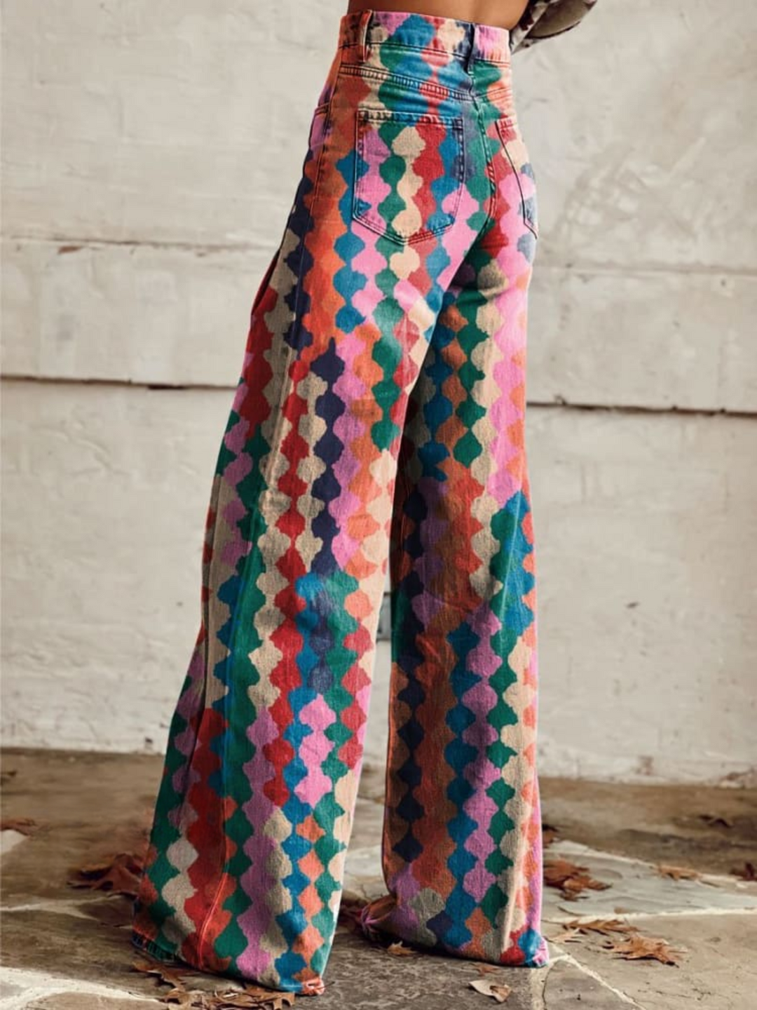 Lina™ - Wygodne Spodnie w Stylu Vintage z Szerokimi Nogawkami