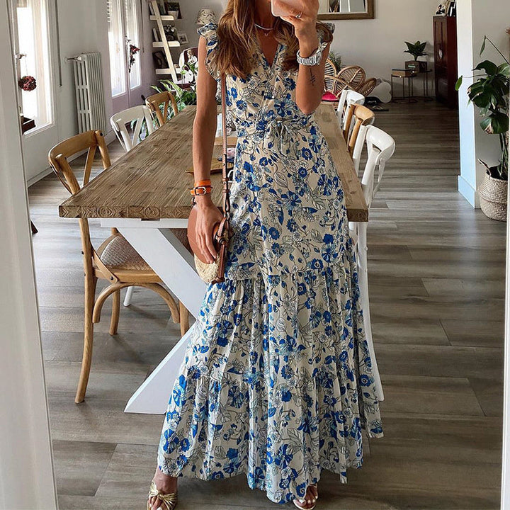 Dahlia - Kwiatowa Sukienka Maxi