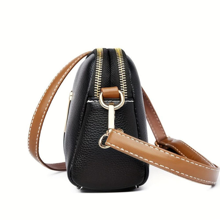 Torebka crossbody Mila Litchi z tłoczeniem