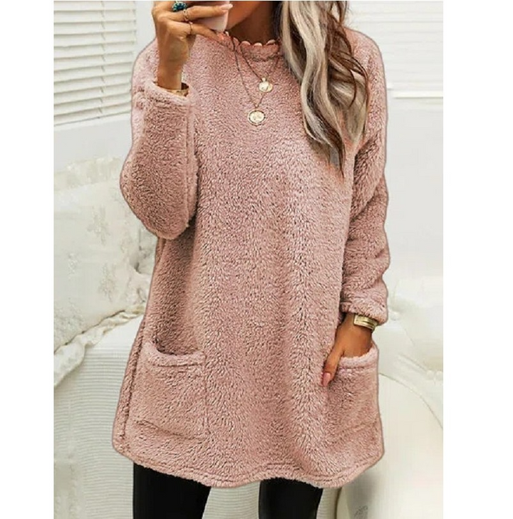 Lucy - Długi Sweter Fleece