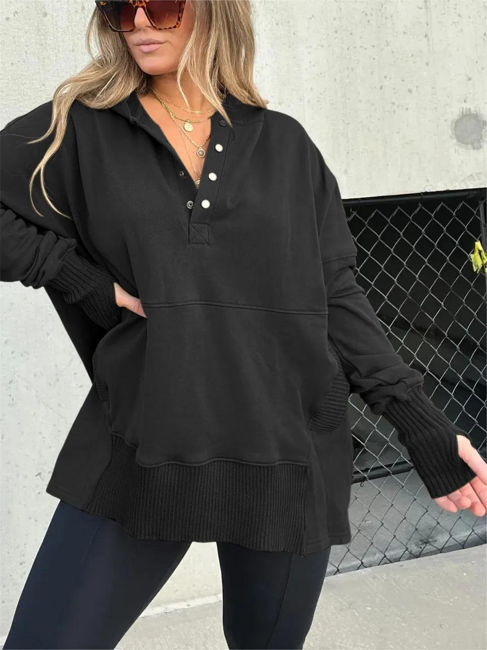 MAGGIE - SWETER Z KAPTUREM W STYLU LUXURY
