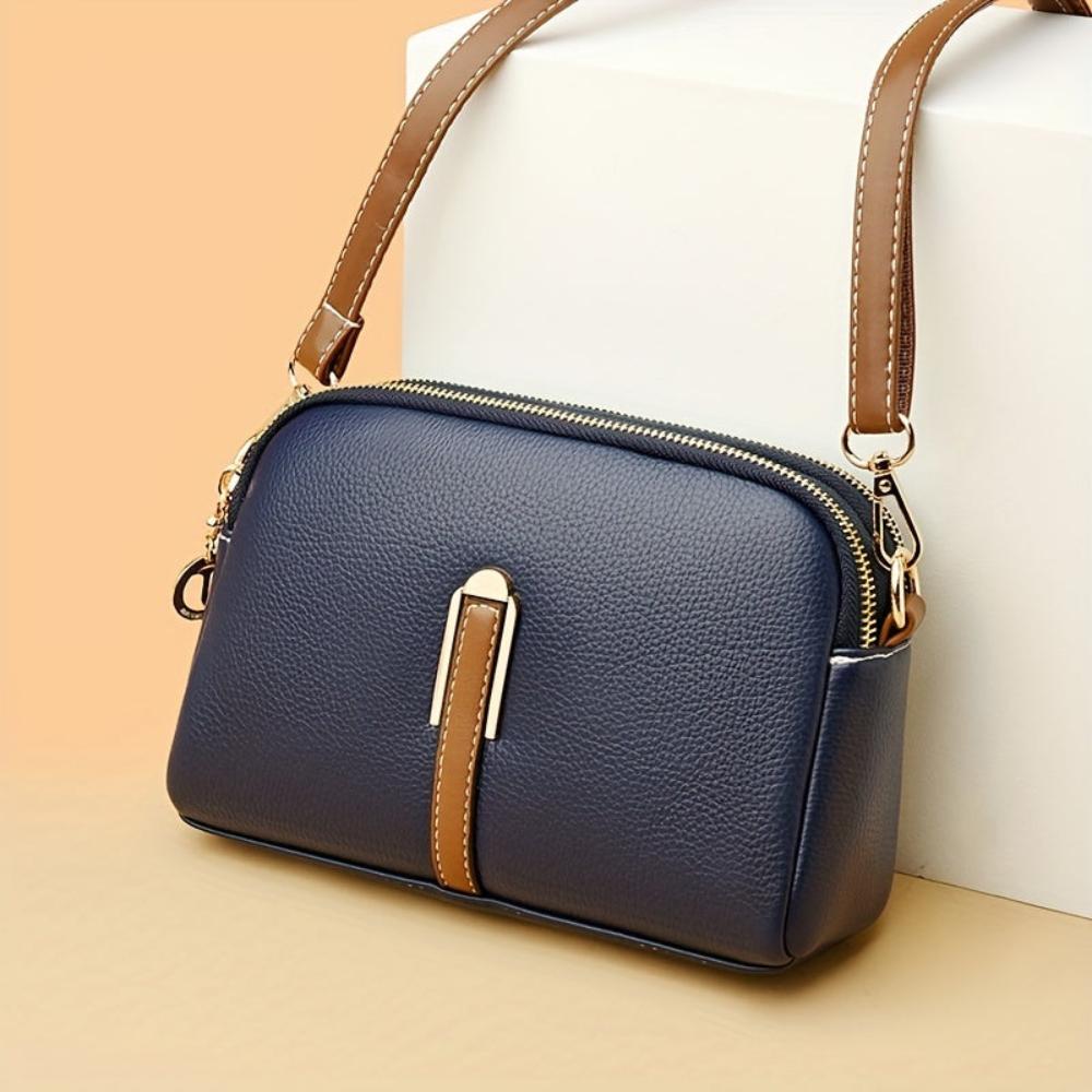 Torebka crossbody Mila Litchi z tłoczeniem