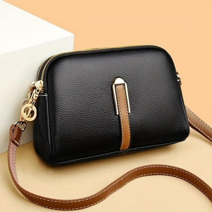Torebka crossbody Mila Litchi z tłoczeniem