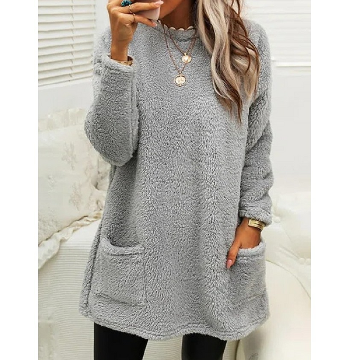 Lucy - Długi Sweter Fleece