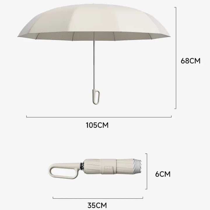 Niebieski | Wytrzymały i Przenośny Parasol