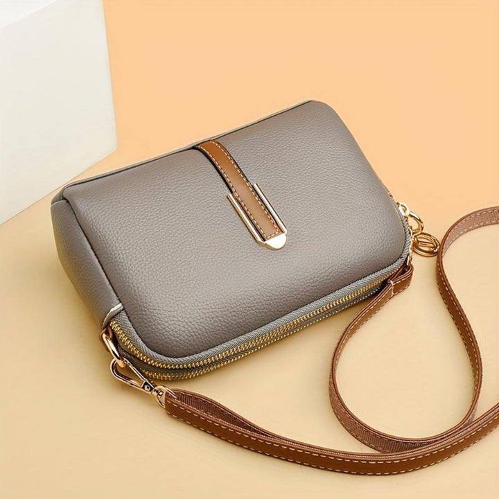 Torebka crossbody Mila Litchi z tłoczeniem