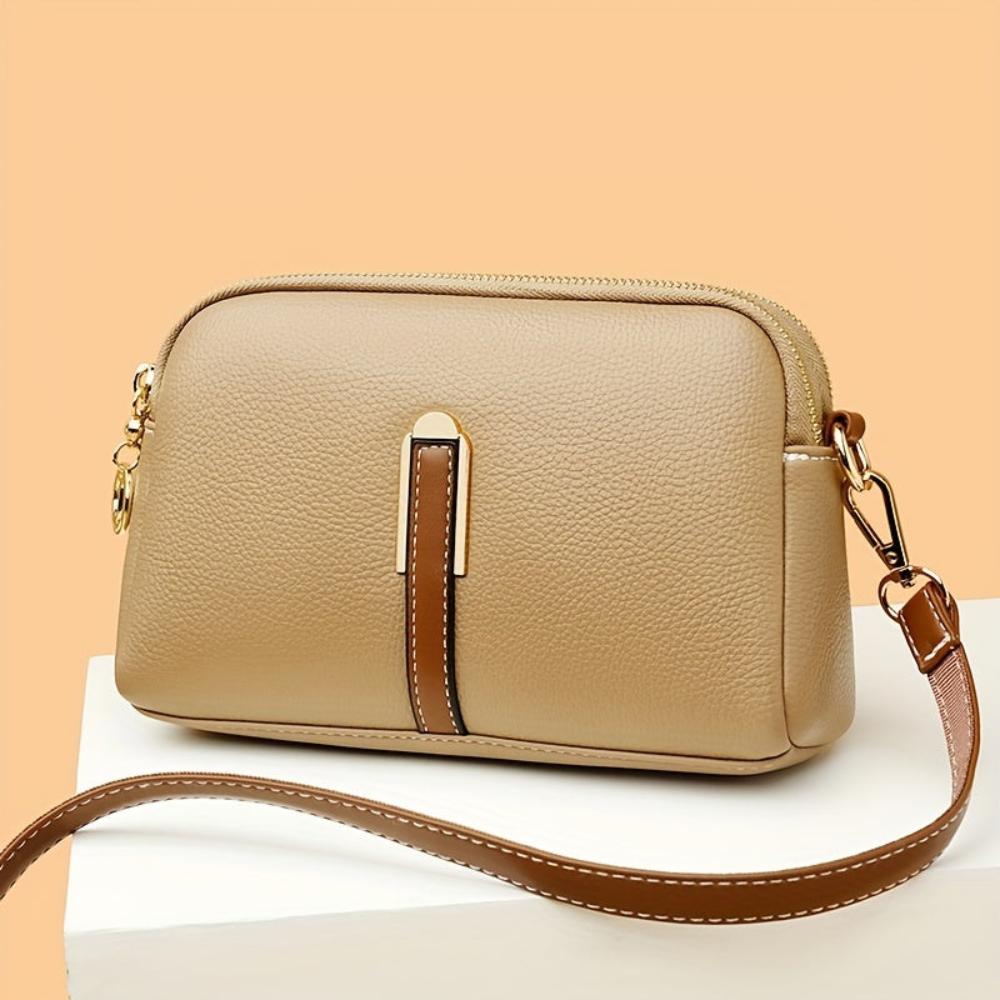 Torebka crossbody Mila Litchi z tłoczeniem