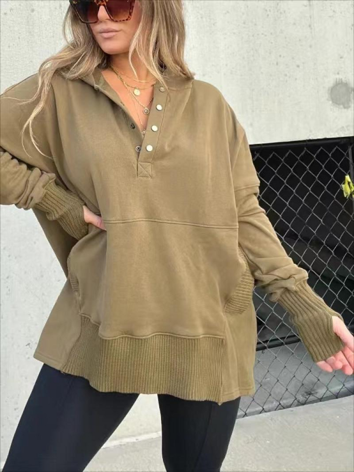 MAGGIE - SWETER Z KAPTUREM W STYLU LUXURY