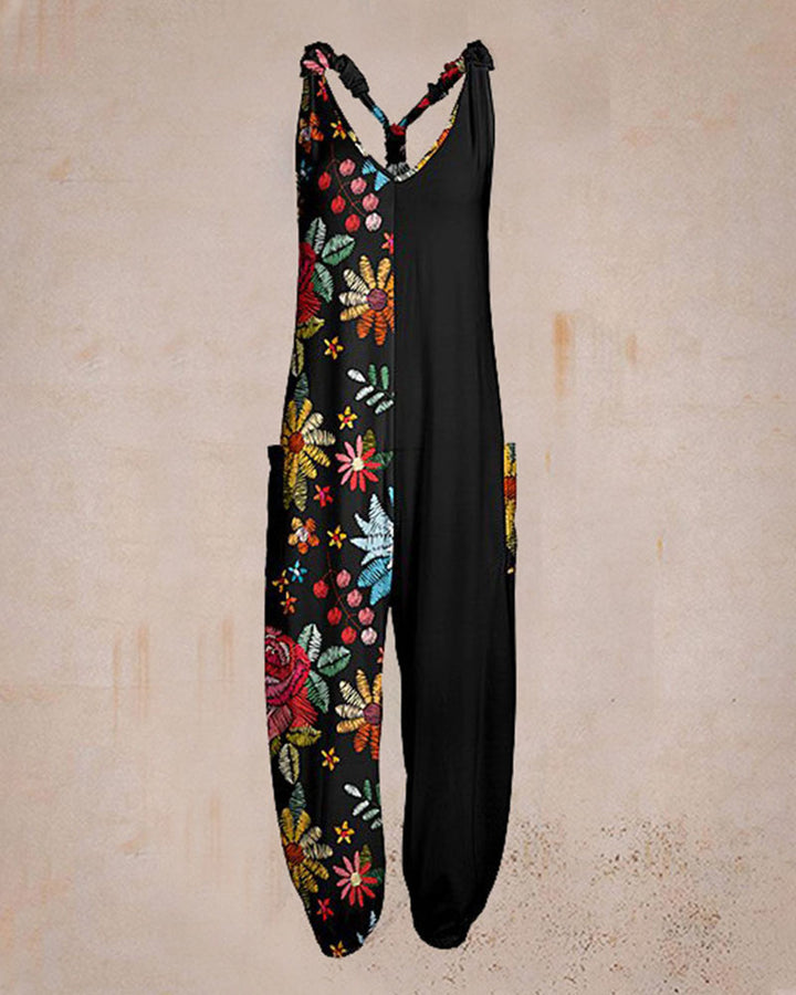 Soleen - Stylowy Wydrukowany Casual Jumpsuit
