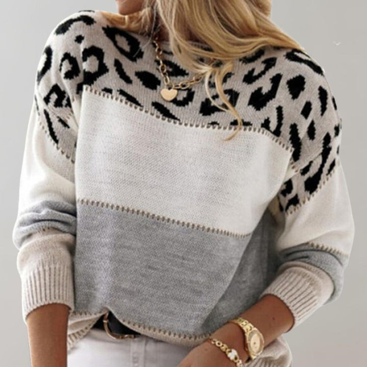Cheyenne - Casual Bluza z Wzorem Lamparta