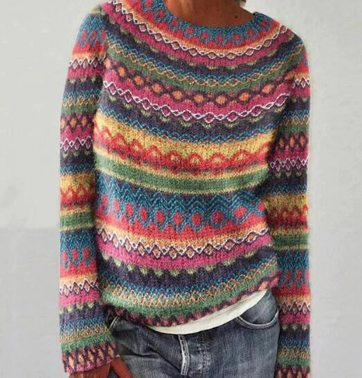 Soley - Wielokolorowy Sweter