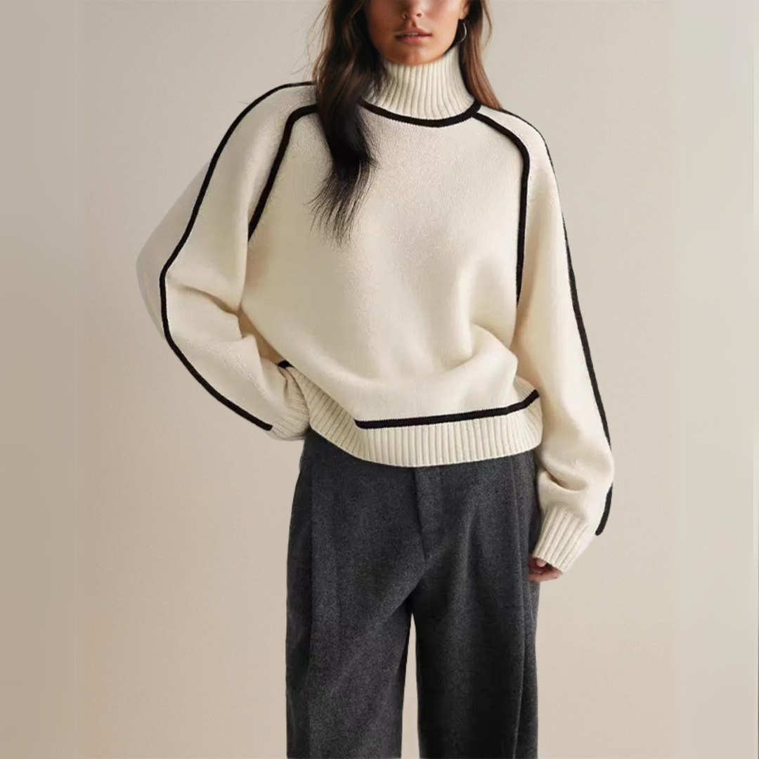 Claire - Elegancki Sweter z Golfem
