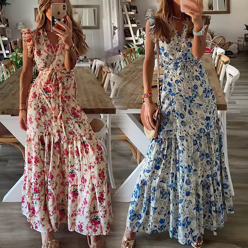 Dahlia - Kwiatowa Sukienka Maxi