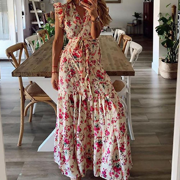 Dahlia - Kwiatowa Sukienka Maxi
