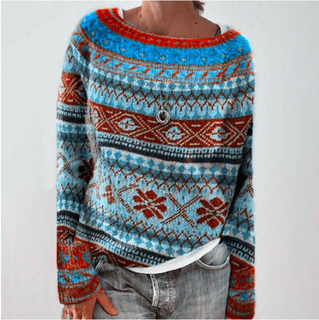 Soley - Wielokolorowy Sweter