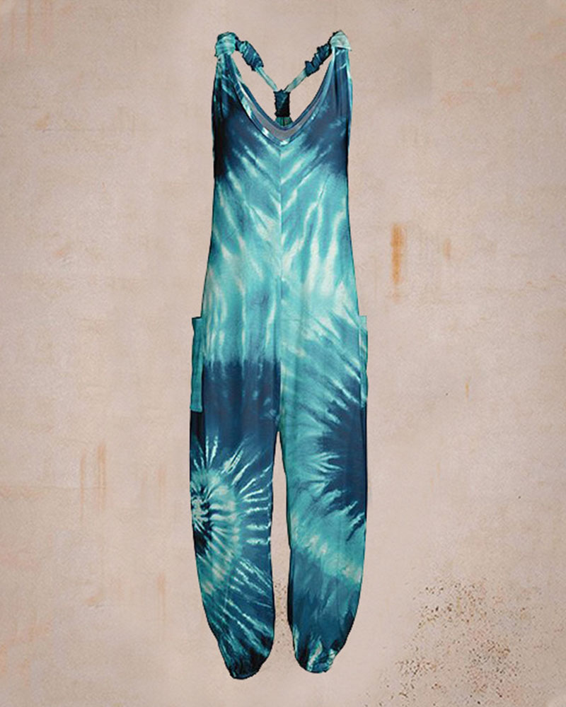 Soleen - Stylowy Wydrukowany Casual Jumpsuit