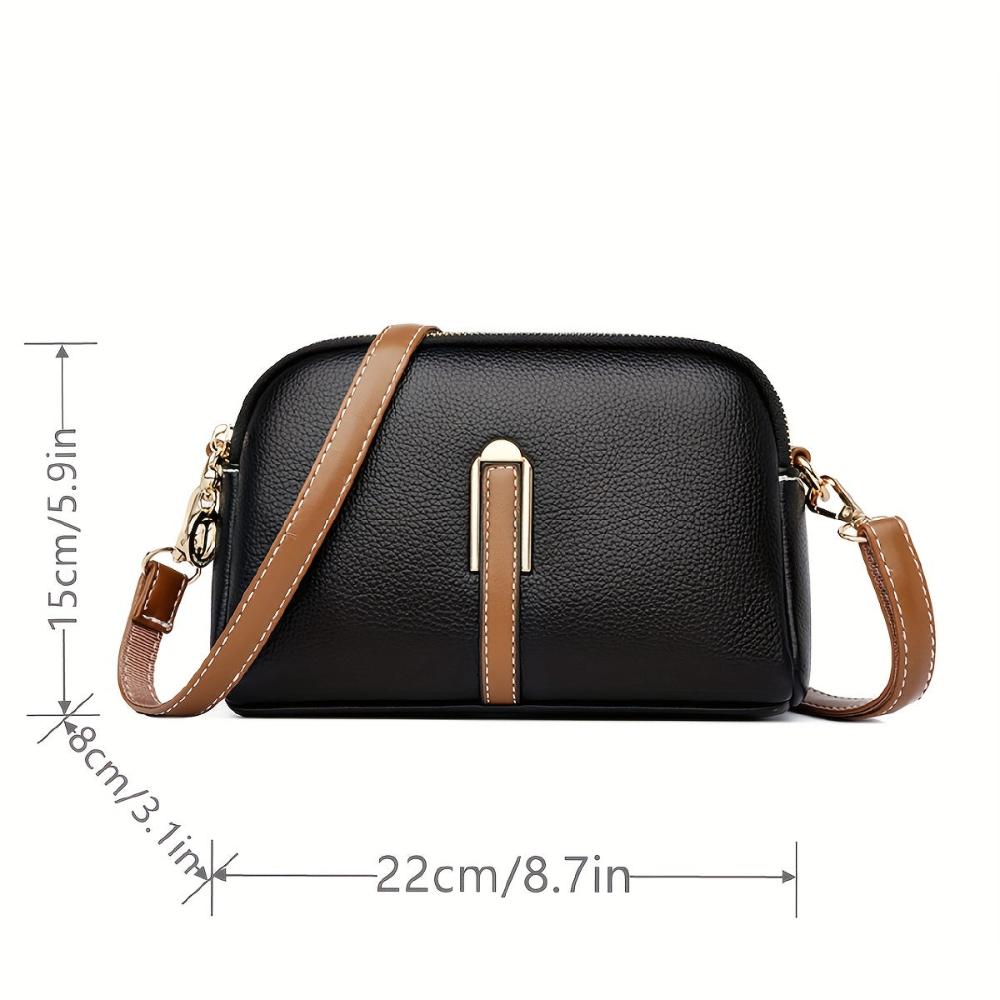 Torebka crossbody Mila Litchi z tłoczeniem