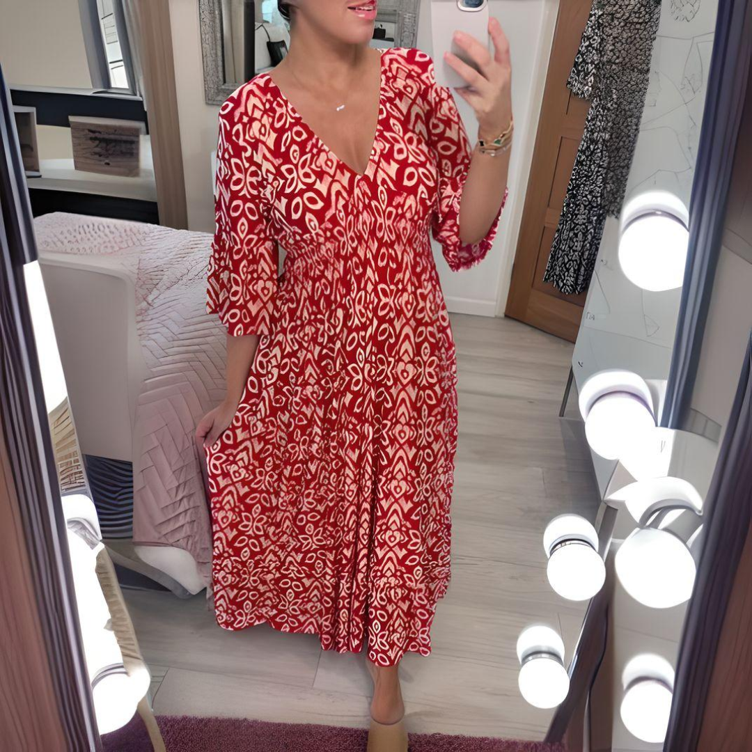 Isabella - Sukienka Boho w Wzory