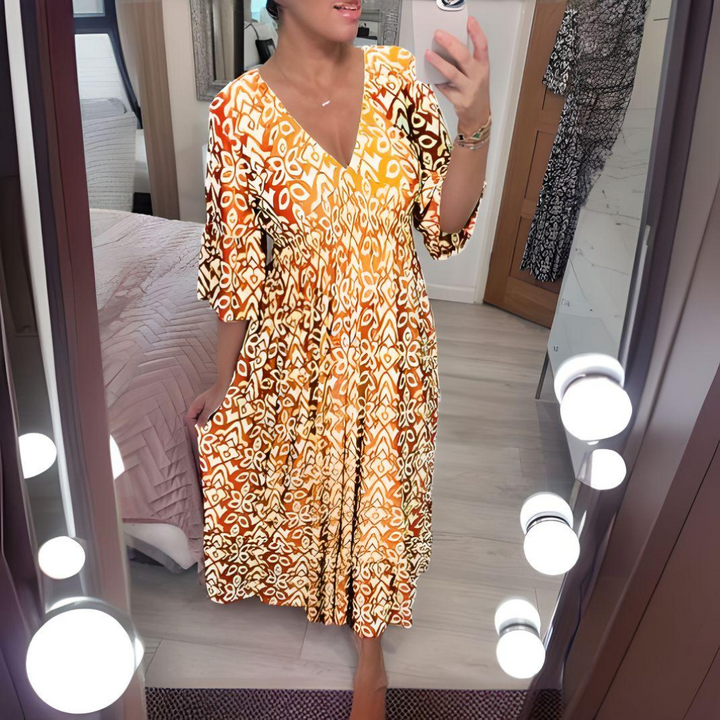 Isabella - Sukienka Boho w Wzory