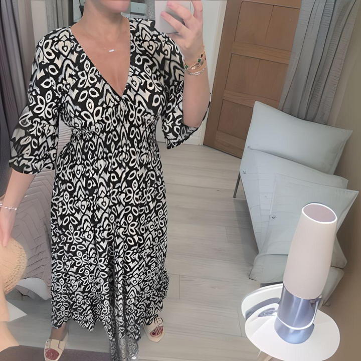 Isabella - Sukienka Boho w Wzory