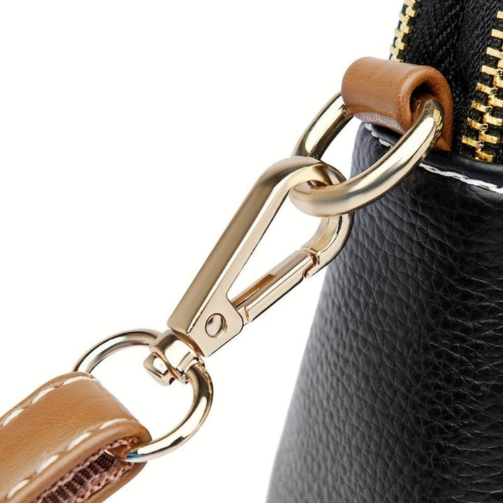 Torebka crossbody Mila Litchi z tłoczeniem
