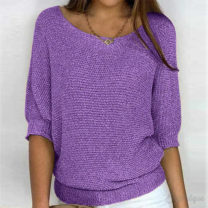 Luigia - Elegancki Sweter Dzianinowy