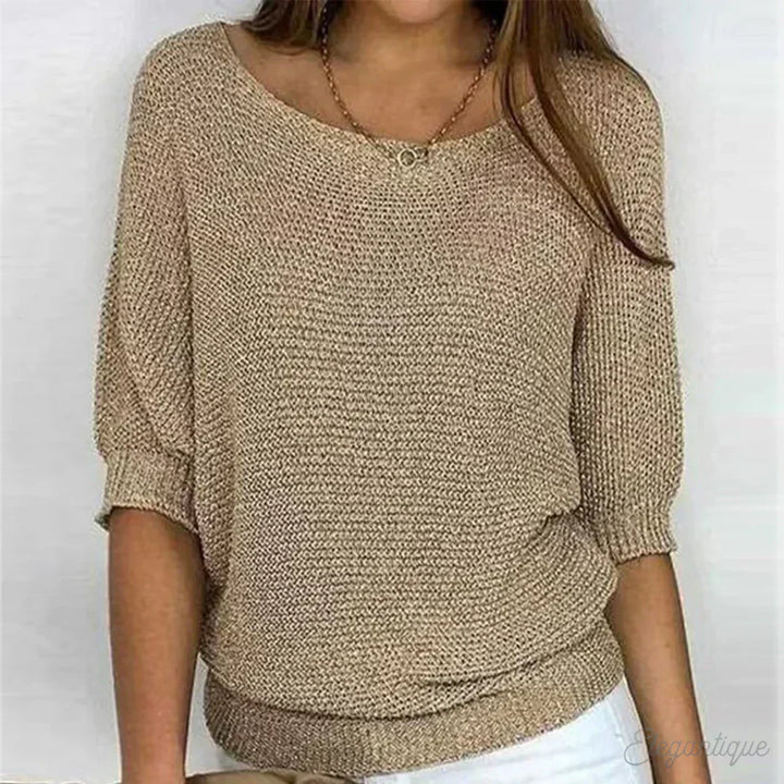 Luigia - Elegancki Sweter Dzianinowy