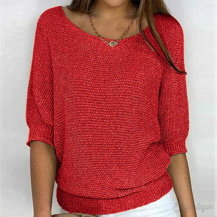 Luigia - Elegancki Sweter Dzianinowy